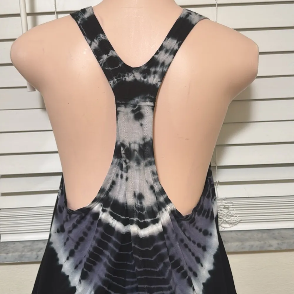 Lucky Brand Swimwear Half Moon Tie Dye Cover-up woman dress tank size MEDIUM - Image 5