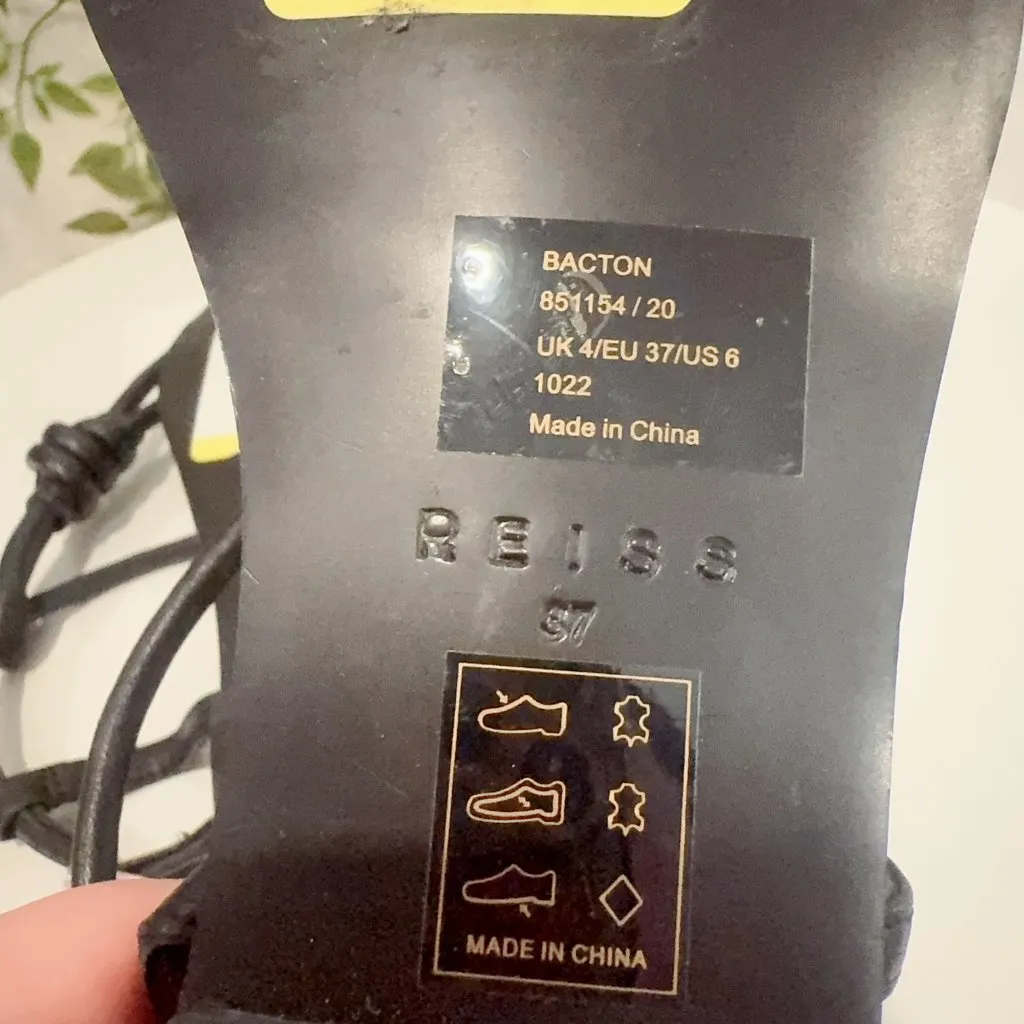 Reiss SAMPLE PIECES  Bacton Flat Sandals - Image 5
