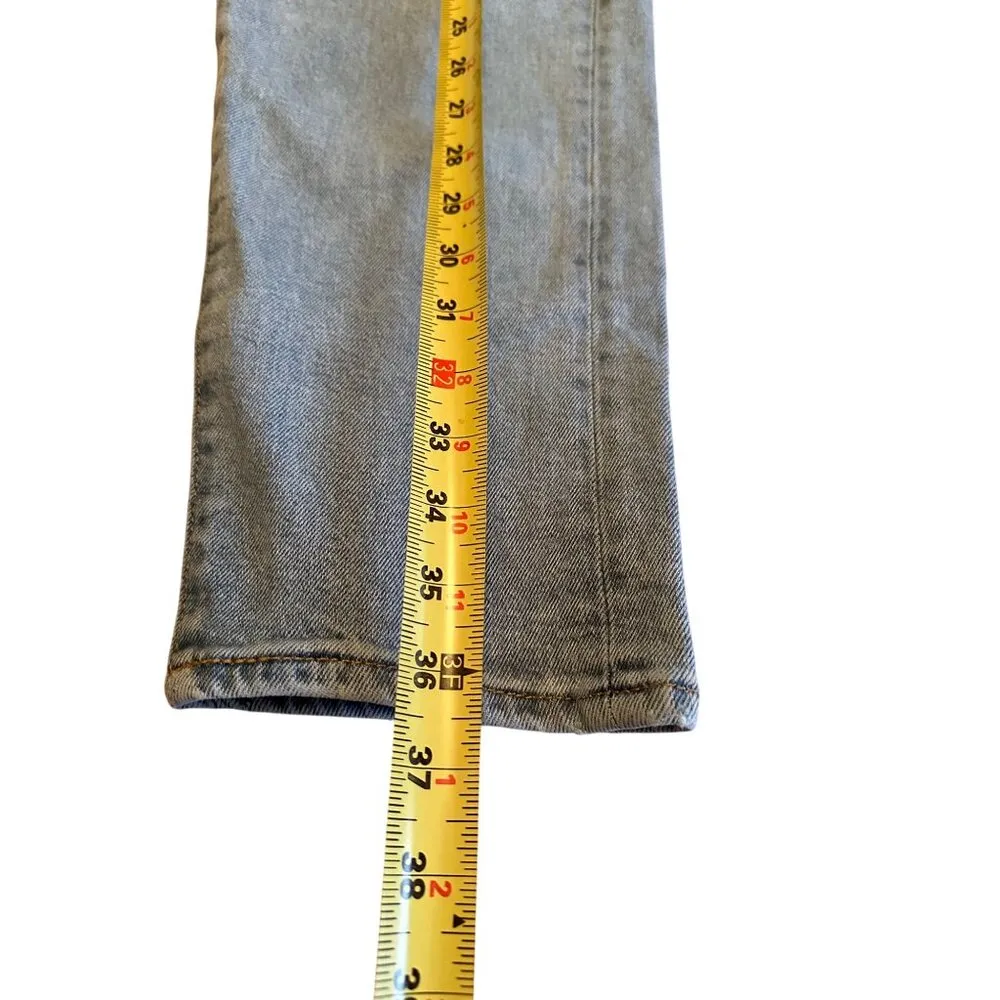 Levis Wedgie Fit Womens High-Rise Straight Leg Jeans Size 32 Light Blue Denim - Image 7