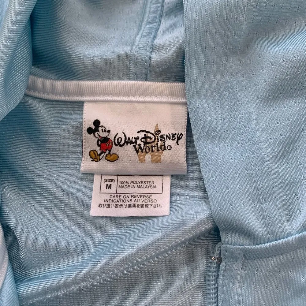 Walt Disney World Main Street Athletics Full Zip Hoodie Track Jacket sz M - Image 2