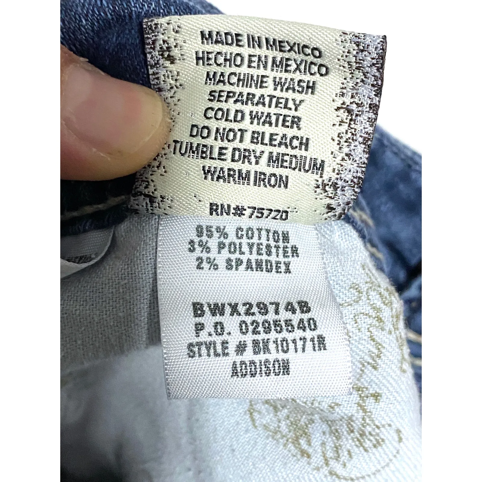 BKE Denim Addison Bootcut Low Rise Jeans Womens 28 Stretch Capsule Casual Preppy - Image 8