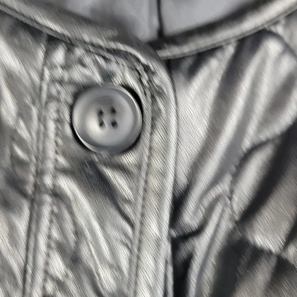 Mimosa Womens Jacket Size M Black PU Leather Quiltted Oversized Patch Pockets Size M - Image 10