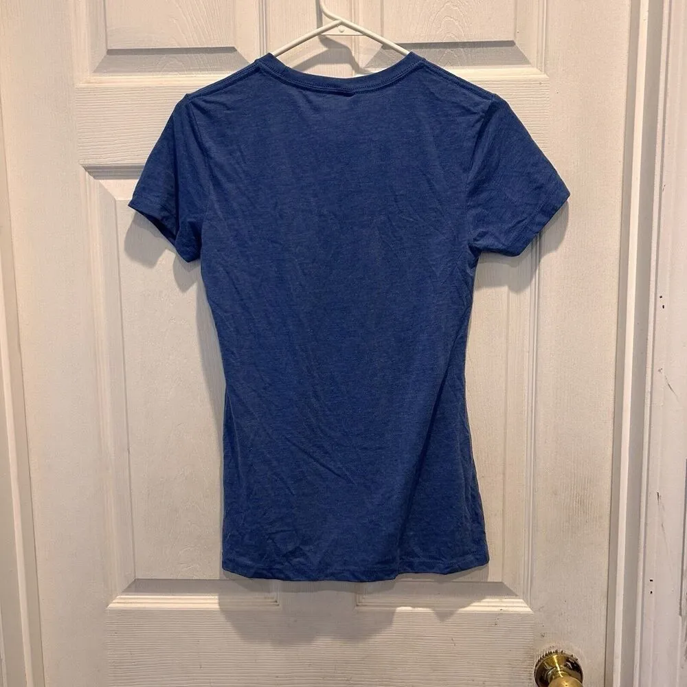 Friends TV Show Quotes Women's Blue T Shirt Size Medium‎ Next Level Apparel - Image 4