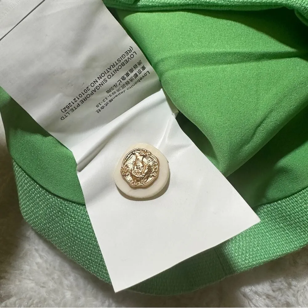 Love Bonito Size 4 Mojito Green Tullie Cropped Suit Jacket Preppy Heritage Chic - Image 8