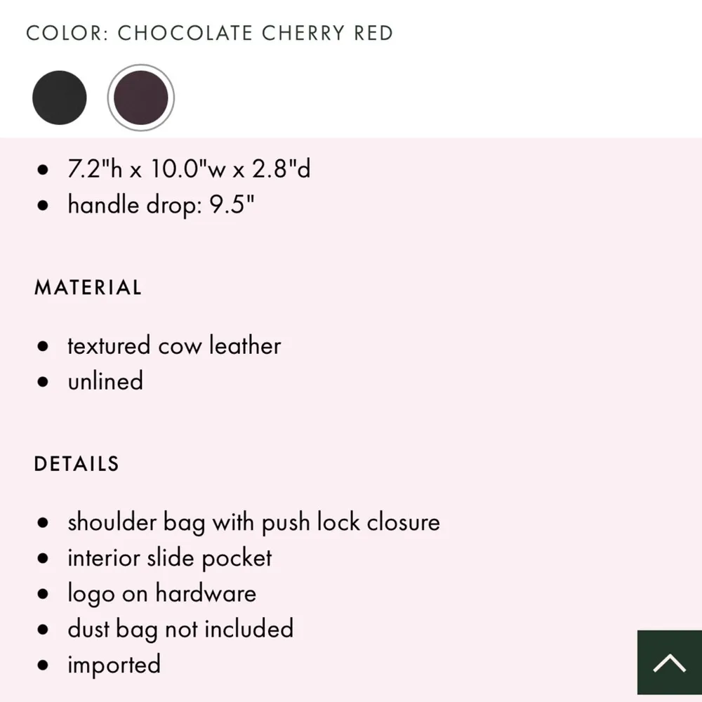 KATE SPADE Neve Convertible Flap Shoulder Bag chocolate cherry red & Olive green - Image 3