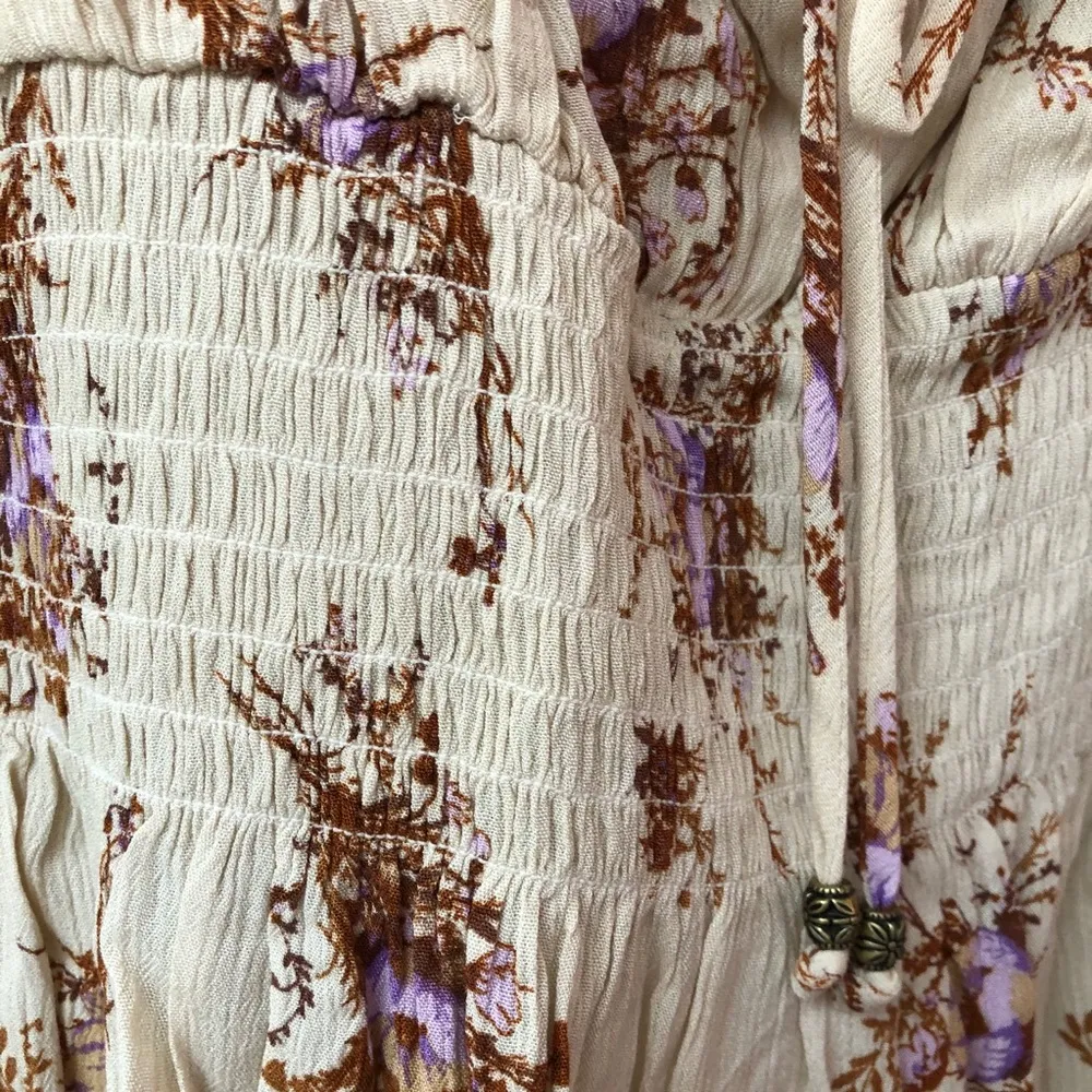 Boho Long Sleeved Print Blouse L Size L - Image 3