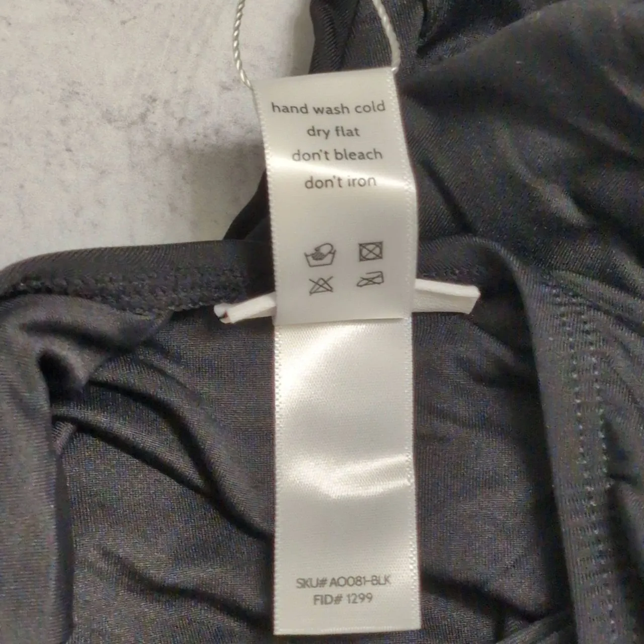 NWT Andie Bali Black Deep V-Neck Long Torso Womens Swimsuit One Piece Large Tall - Image 4