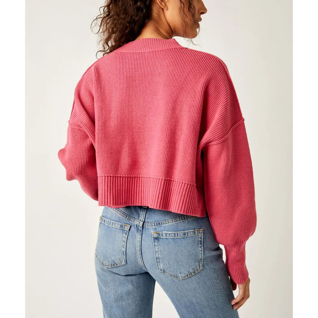 FREE PEOPLE Easy Street Cropped Pullover / Madamoiselle - Image 3