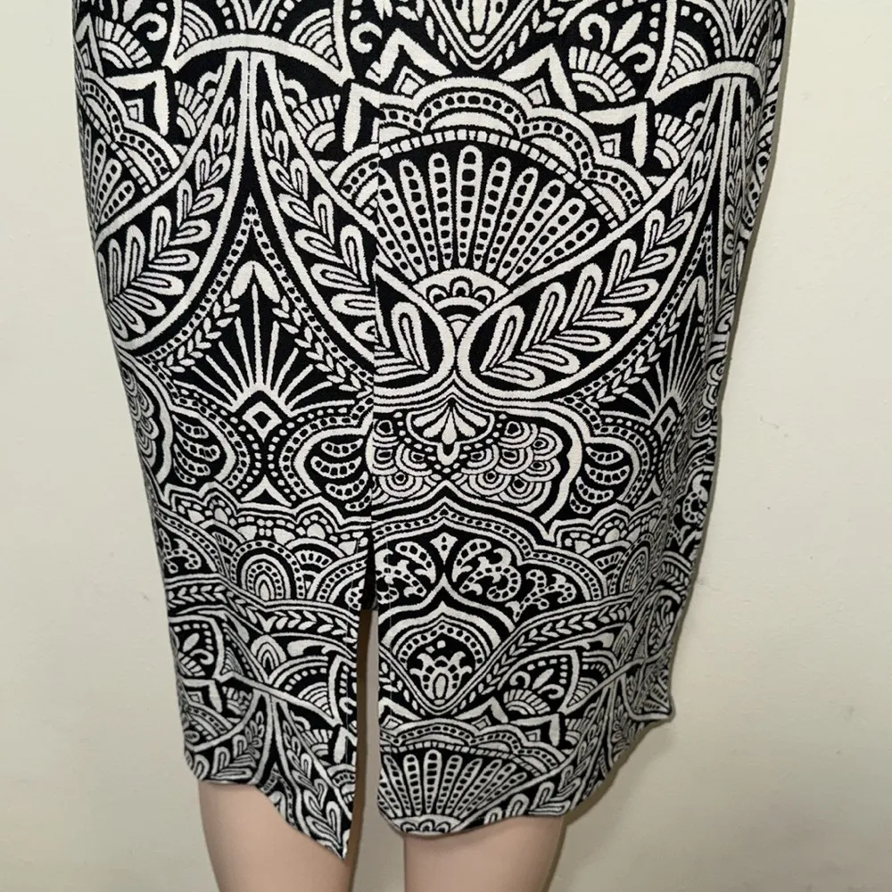 Venus Modern Folk Bicolor Deep V Dress woman size 10 slit front bottom beautiful - Image 5