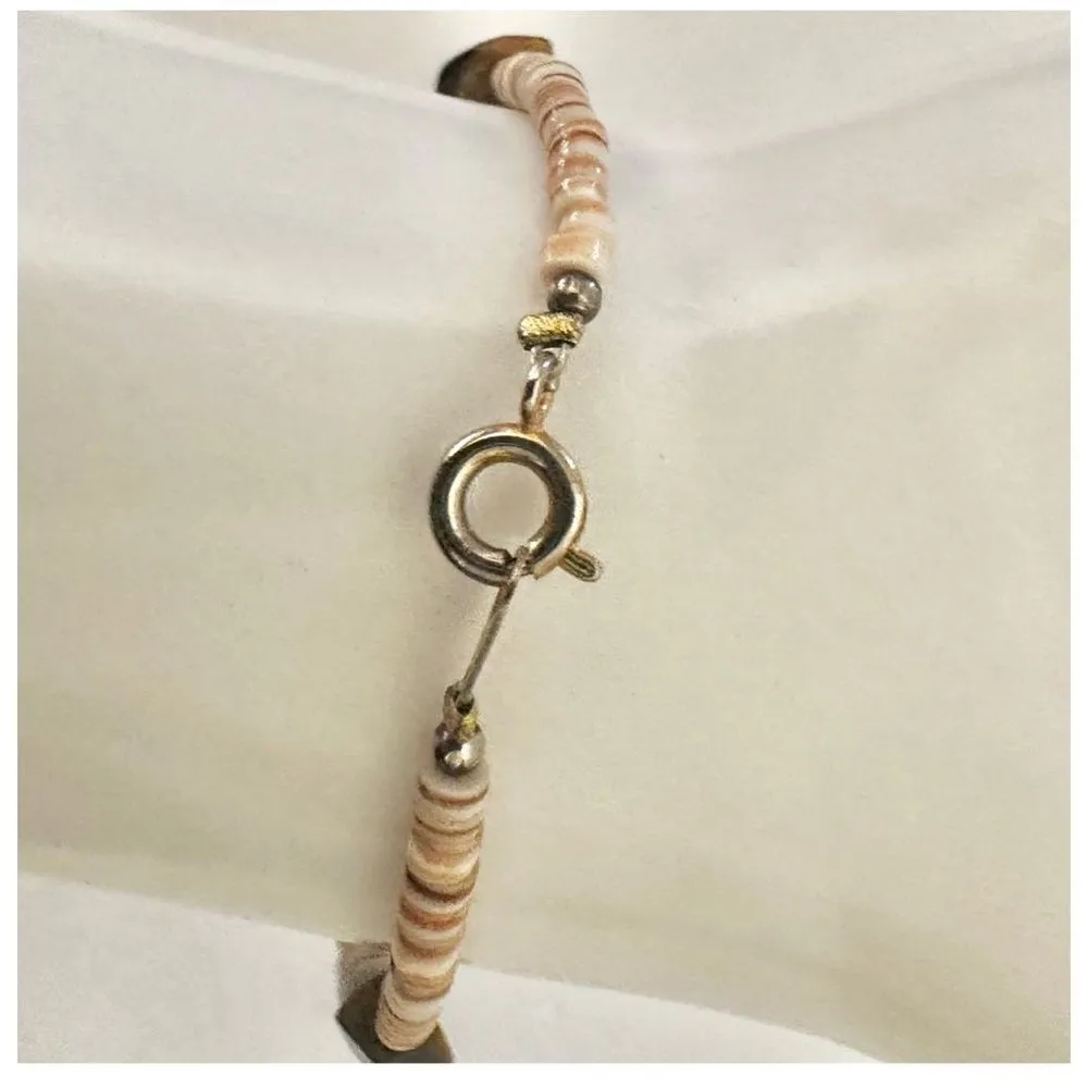 Shell natural stone beaded bracelet - Image 2