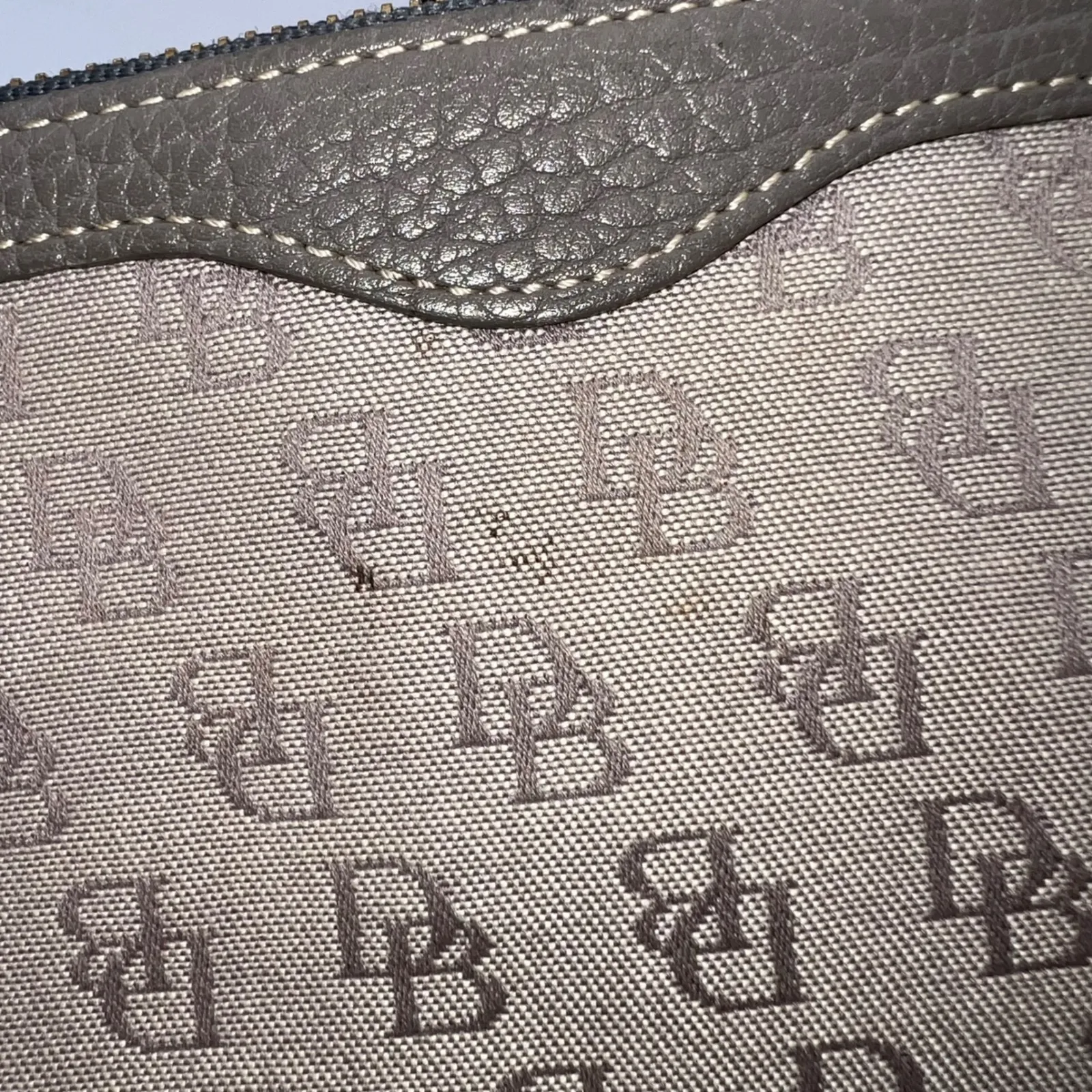 Dooney & Bourke DB Monogrammed Canvas Pouch Clutch Bag Accessory - Image 5