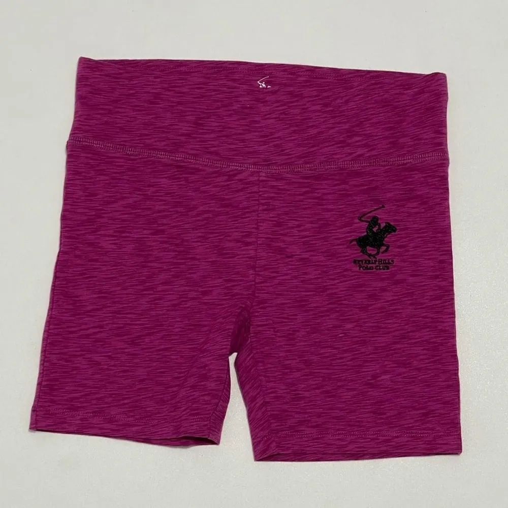 Beverly Hills Polo Club Pull On 5 Inch Bike Shorts Magenta Pink Purple Small - Image 9