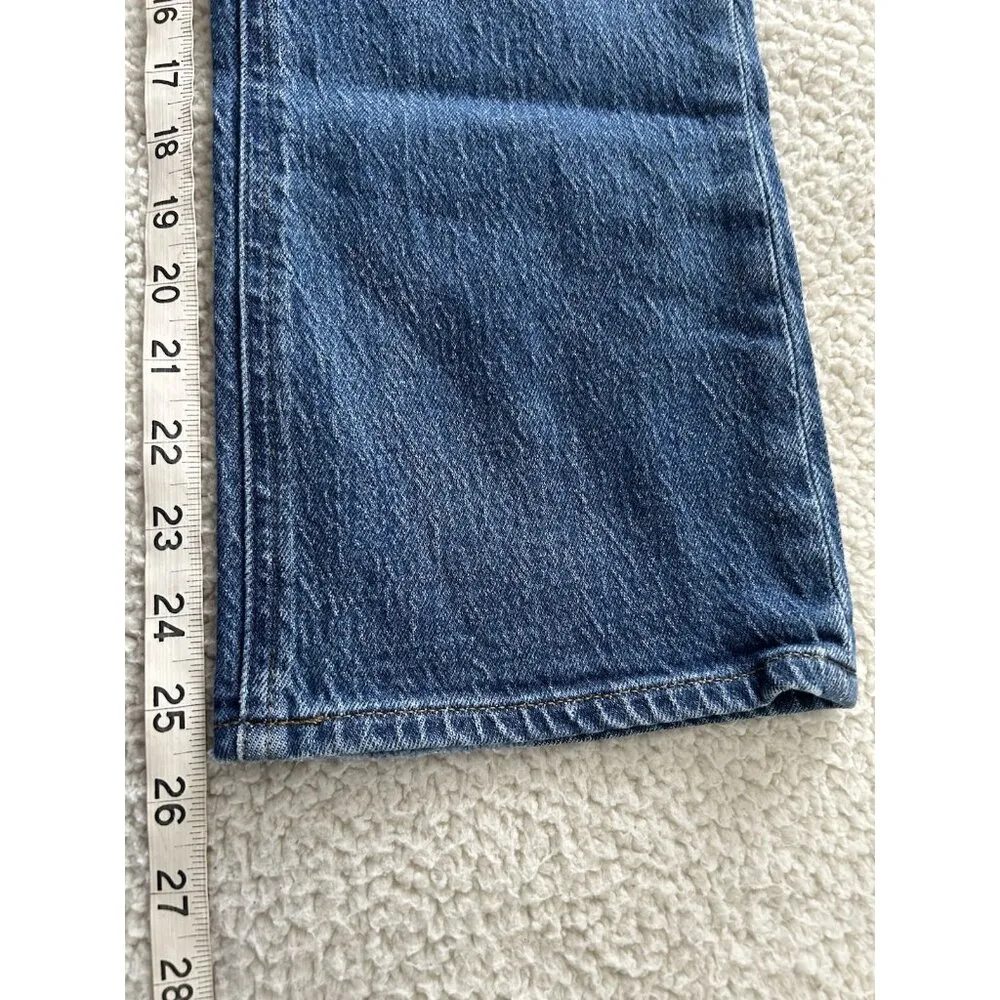 J Crew 9" Demi Boot Crop Jeans Wedgewood Wash Kick Flare BV664 Size 26 Blue - Image 11