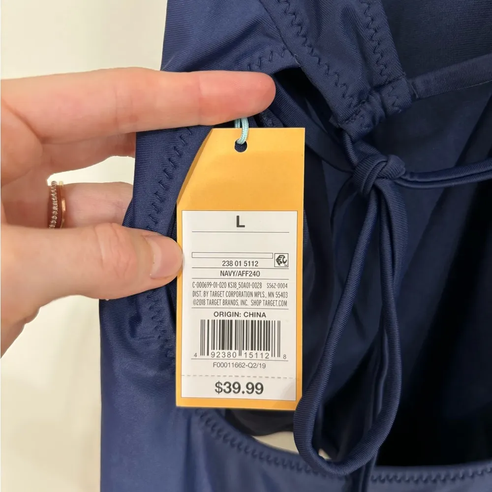 NWT Target Kona Sol One Piece Halter Swimsuit - Size L - Image 3