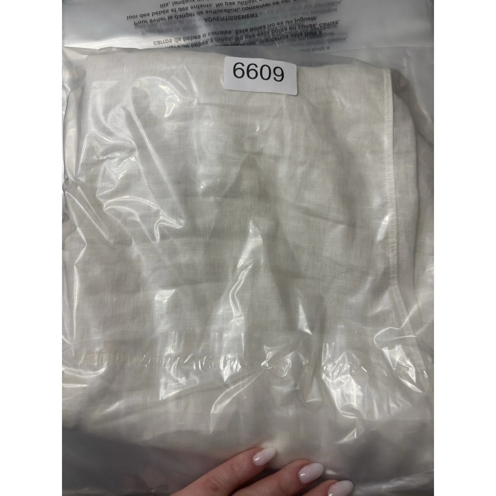 Frank & Eileen White 100% Linen Button Front Shirt Women's Large - Image 12