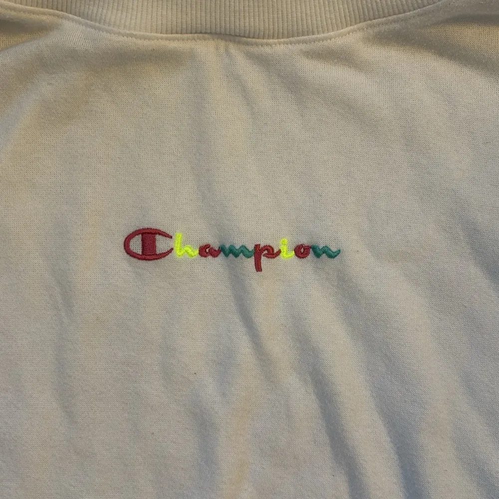 Sporty White Champion Hoodie - Image 2