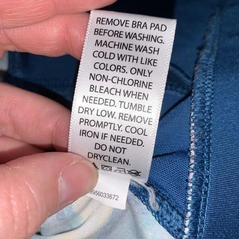 Gaiam Womens Leggings Yoga Pilates Athletic Workout Teal Yellow Medium - Image 11