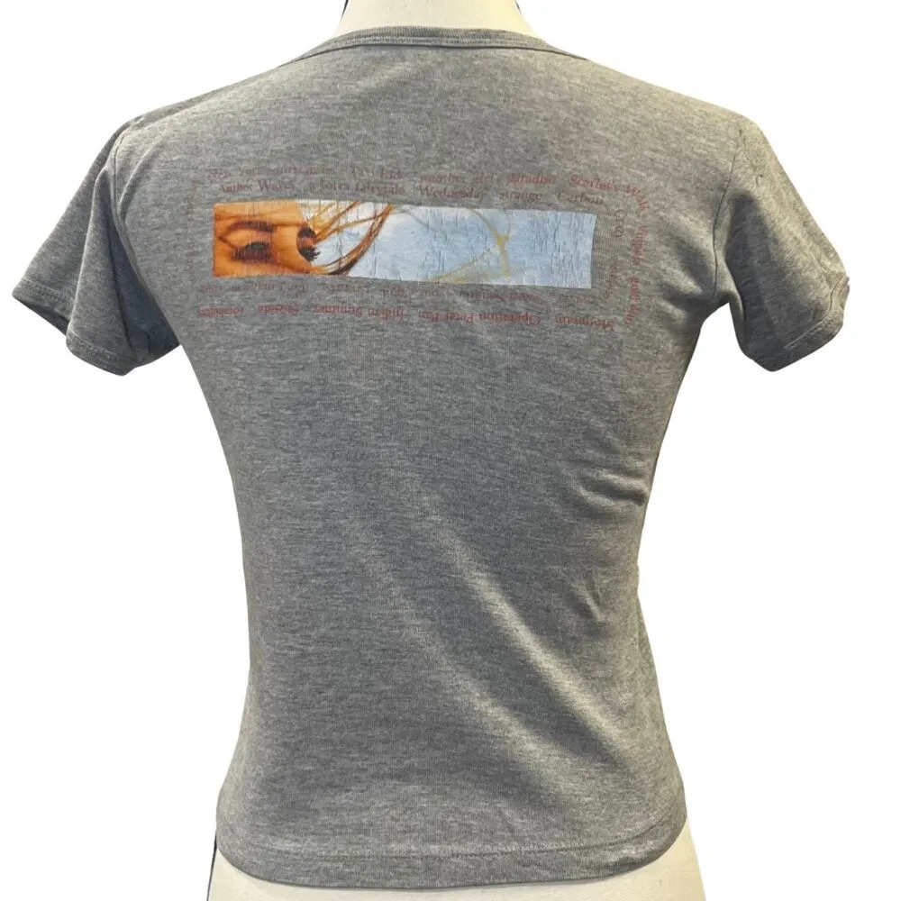 Women's Vintage Concert Tori Amos Women’s Baby Tee Size M Gray Size M - Image 2