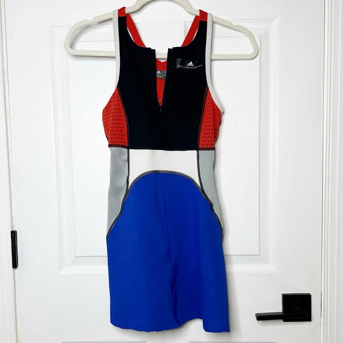 Adidas Stella McCartney Barricade Multicolour Tennis Dress S NO SIZE‎ TAG READ Blue - Image 3