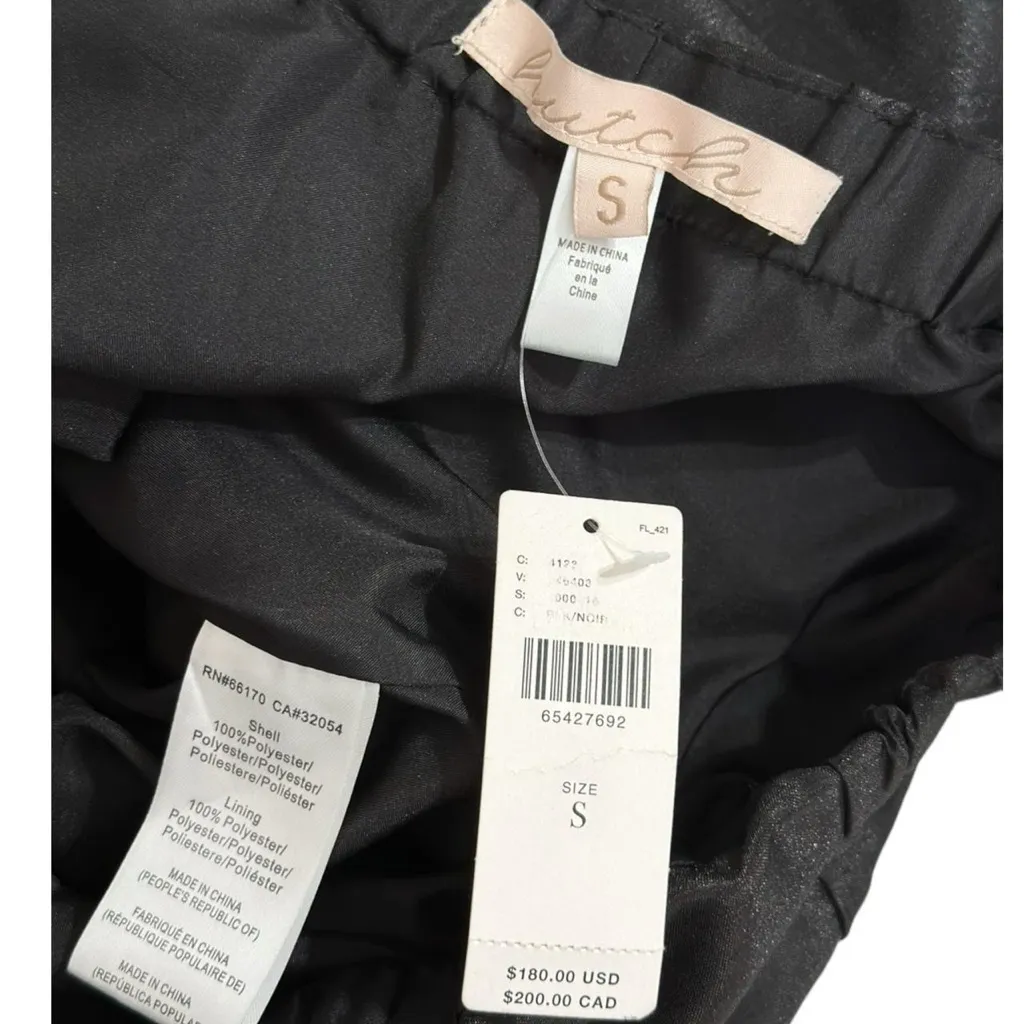 HUTCH x ANTHROPOLOGIE Satin Bow-Tie Jumpsuit, Black, Small - Image 10