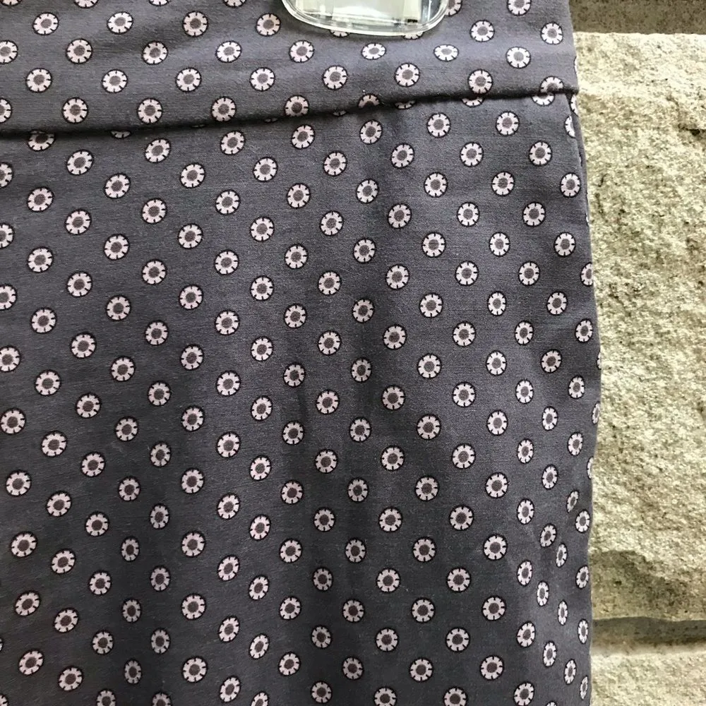 Boden Richmond Crop Floral Pants Grey Pink Daisy WM454 Size 2 Career Office Gray - Image 10