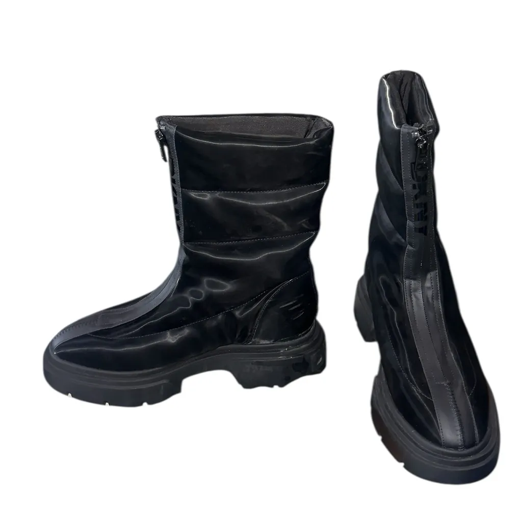 NEW $286 DKNY Women's Fiza Zipper Boots Black  sz -8.5 - Image 8