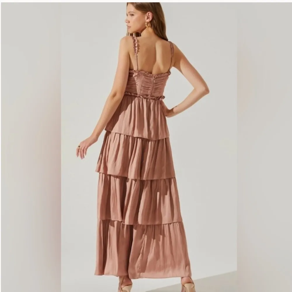 NEW ASTR THE LABEL Tempany Tiered Ruffle Maxi Dress Anthropologie Size Small - Image 7