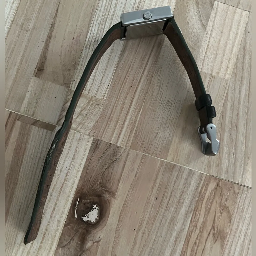 Fossil Ladies Watch Brown Leather Strap Square White Dial Stainless Accents - Image 7