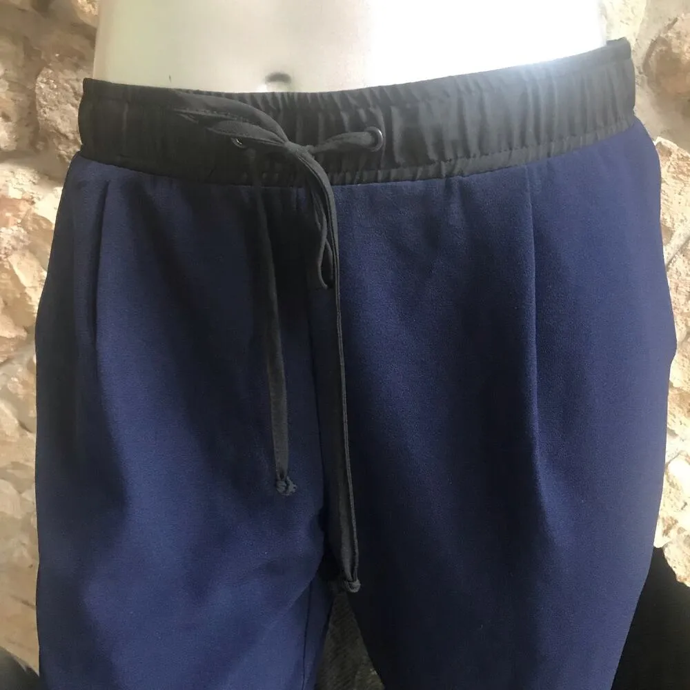 Sanctuary Blue Black Pull On Polyester Pants Women’s Size Small - Image 5