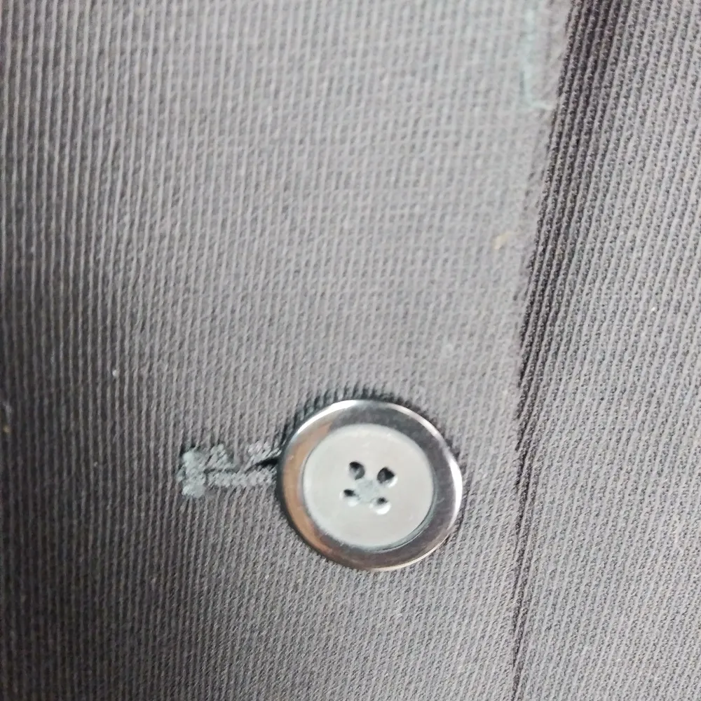 Talbots 14 Black Wool Dress Blazer Plus Funeral - Image 7