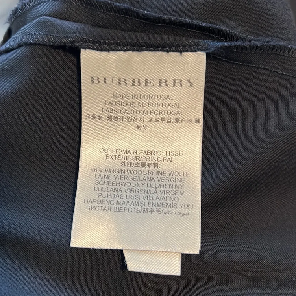 Burberry London Mid-Rise Black Dress Pant Trouser, 10 - Image 9