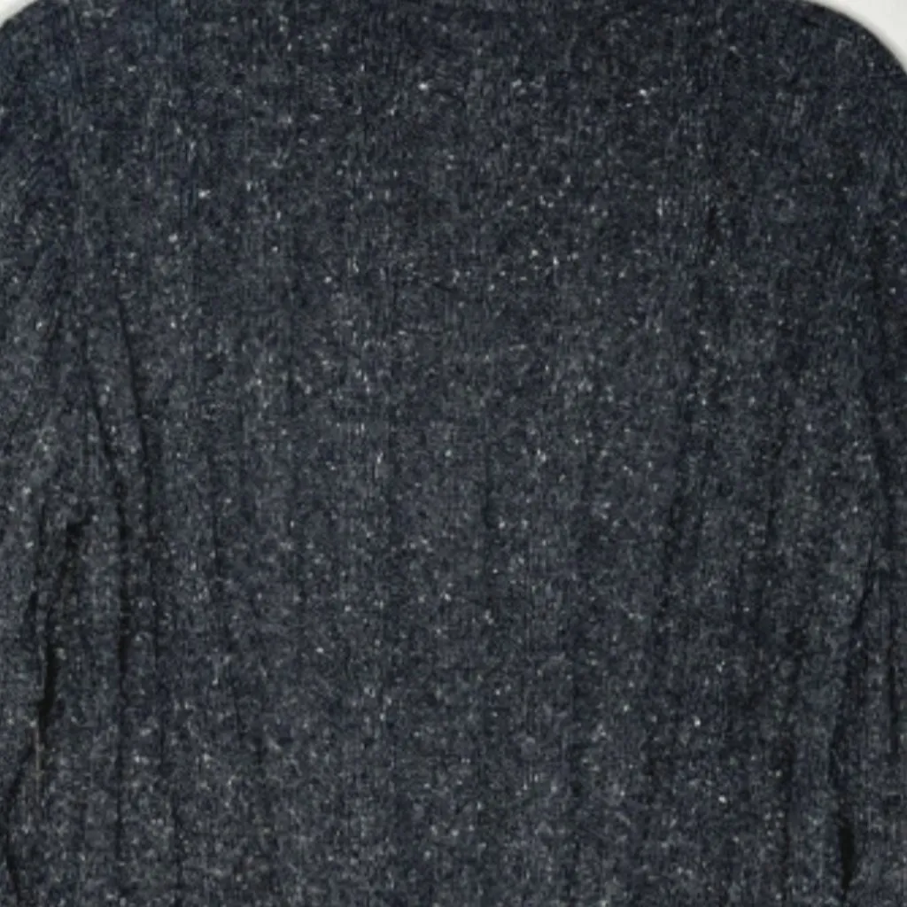 Woolrich Sweater Womens Large Gray White 1/4 Zip Gorpcore Cabincore Heritage - Image 5