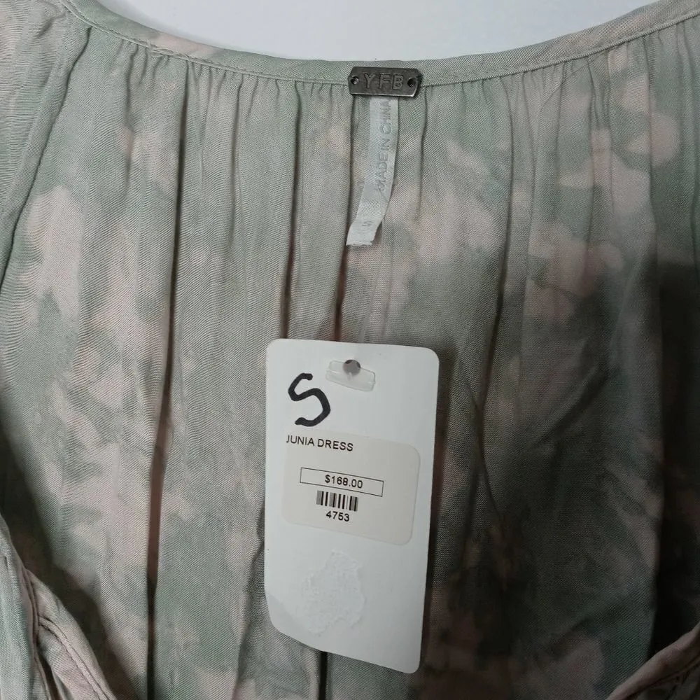 Young Fabulous and Broke Junia Dress In Gray And Green size small - Image 7