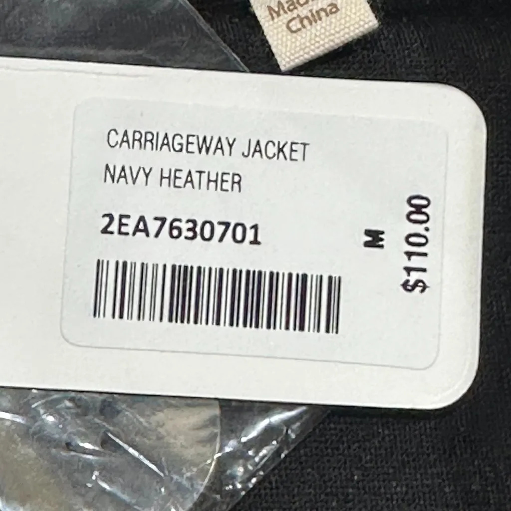 Soft Surroundings Carriageway Jacket Navy Heather Medium‎ Career Professional - Image 10