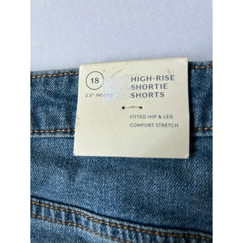 UNIVERSAL THREAD WOMENS HIGH RISE SHORTS PLUS SIZE 18/34R - Image 3