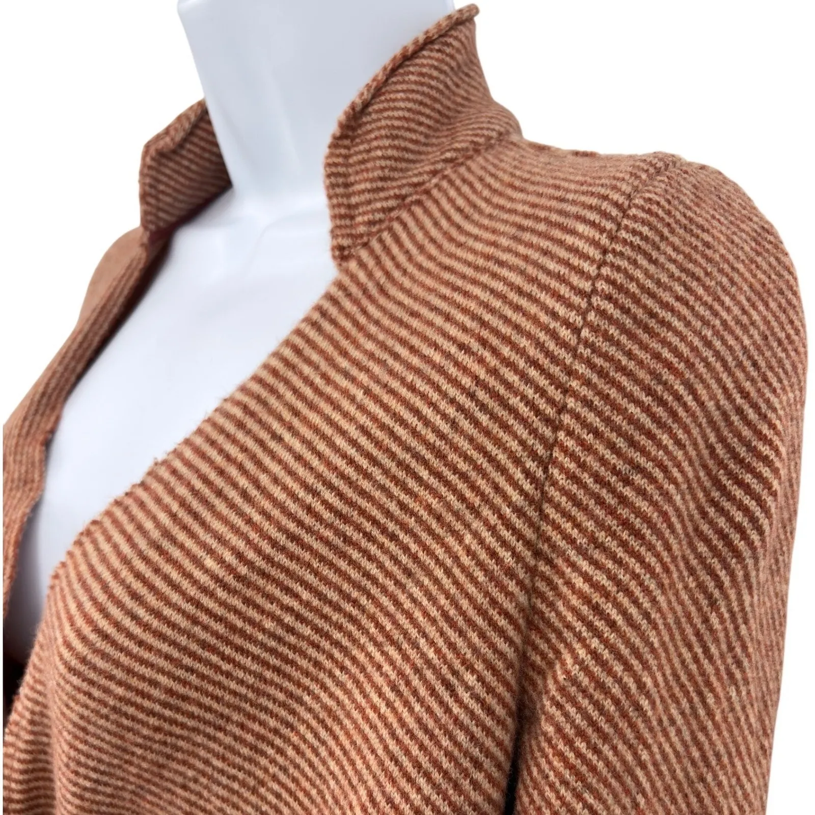 Anthropologie Sparrow Lambswool Cardigan Women Small Hygge Academia Cottage Core Brown - Image 4