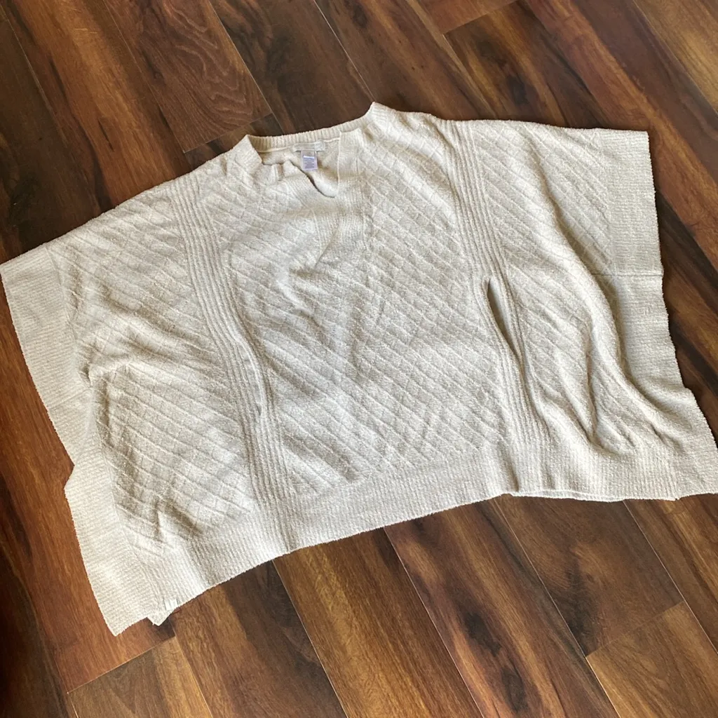 Barefoot Dreams CozyChicLite Chenille Minky Oversized Poncho - Image 4