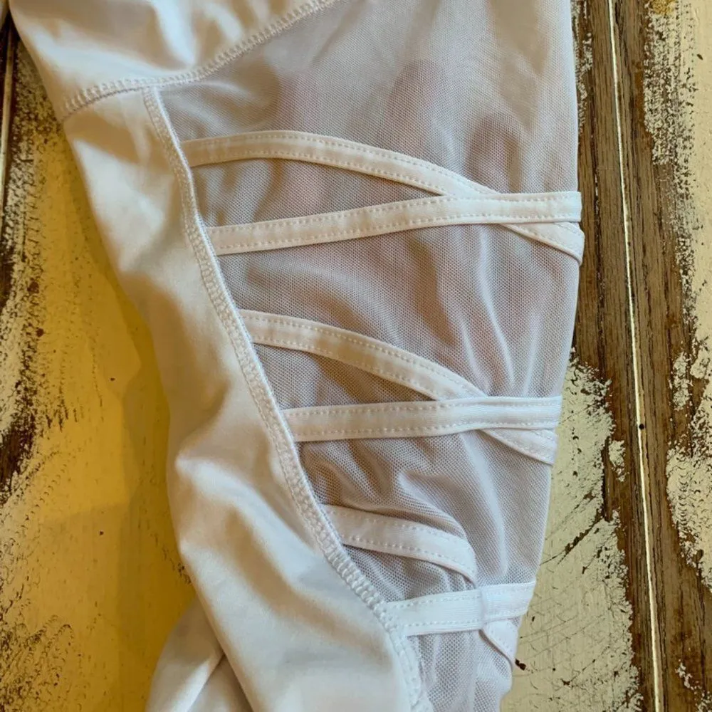Lotto White Sheer Legging White Size L - Image 6