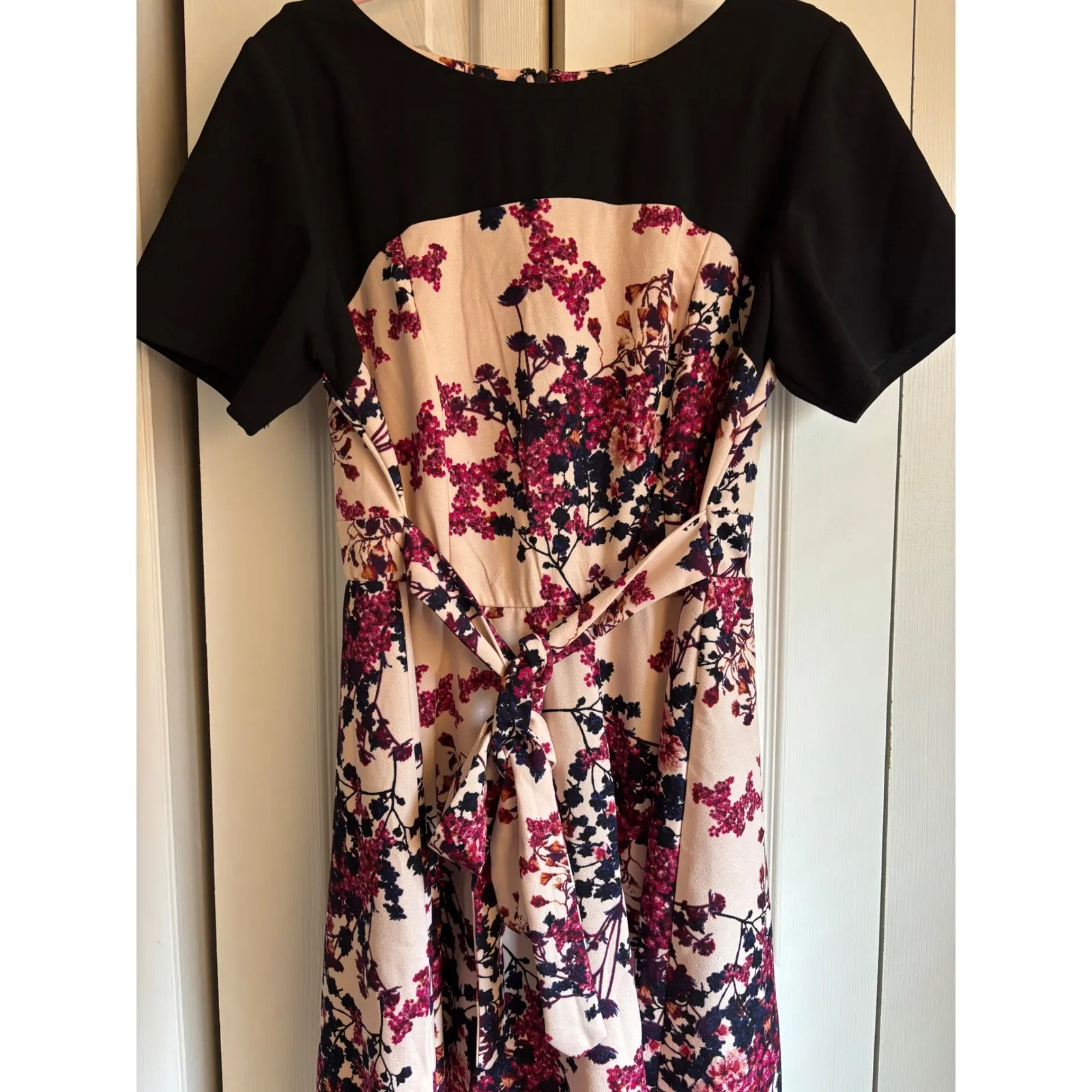Lane Bryant Floral Color Block Fit & Flare Dress – Size 14/16 – NWT – MSRP $80 - Image 4