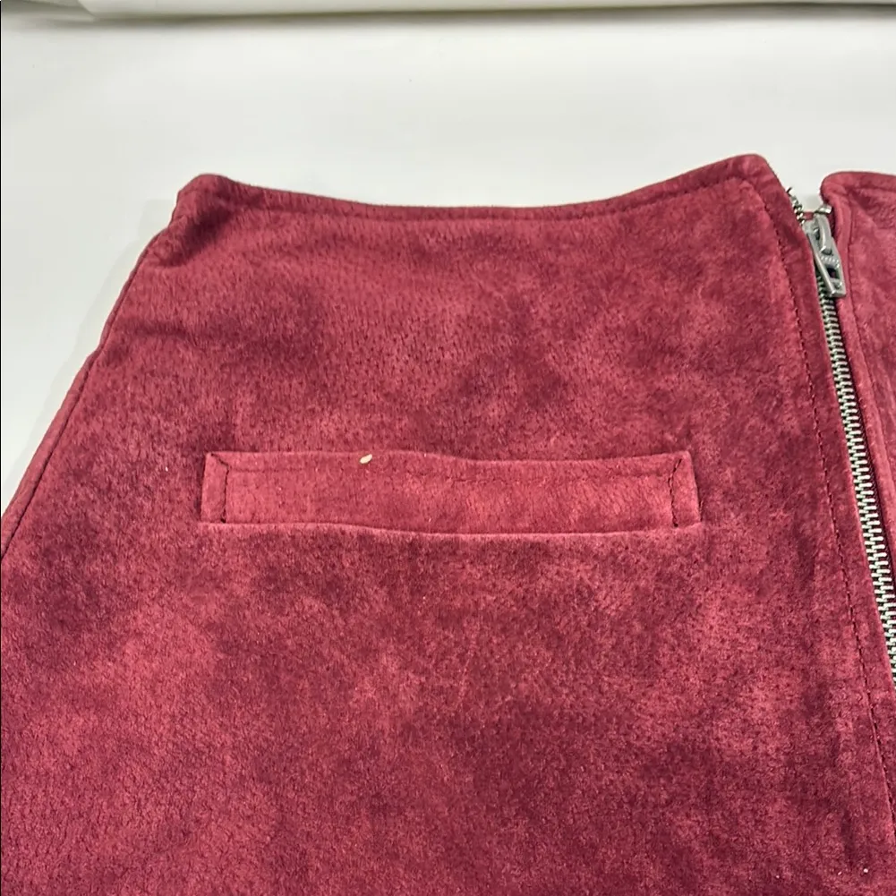 BlankNYC Elegant Burgundy Mini Skirt Red Size 29 - Image 3