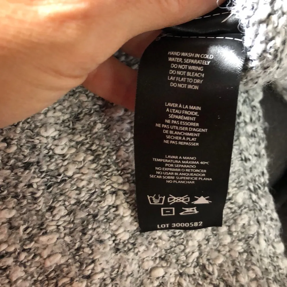 BUFFALO DAVID BITTON White & Black Knit Sweater L - Image 8