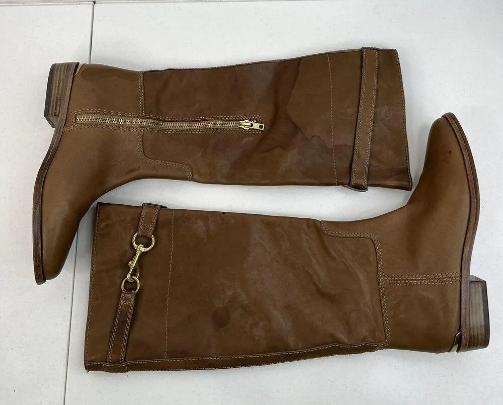 Coach Size 7 Boots Laguna Leather Knee High Tall Horse Riding Equestrian Women's - Image 5