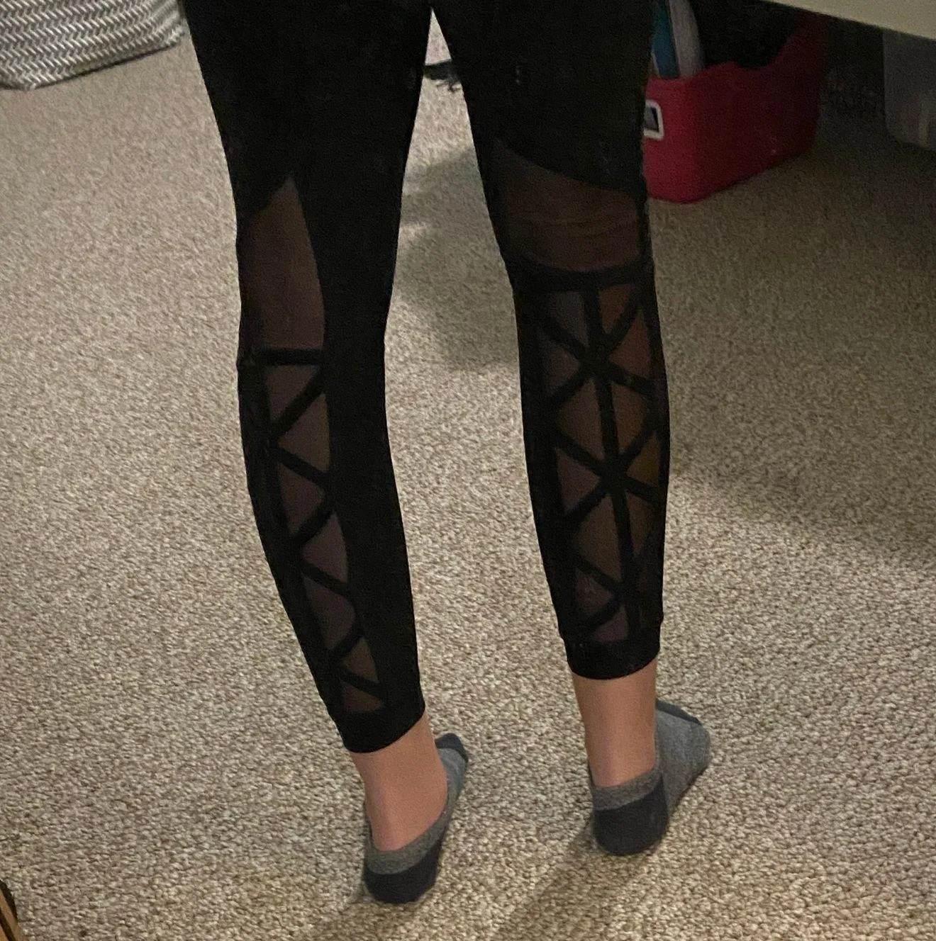 RBX Black Mesh Leggings - Image 3