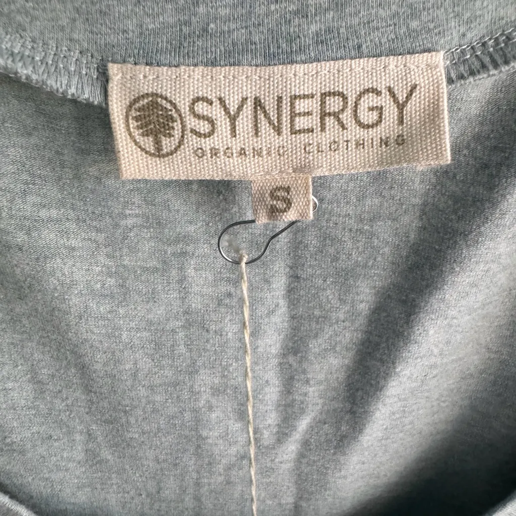 Synergy Organic Clothing Meredith Dress Kyanite Green Gray – Size S – NWT - Image 2