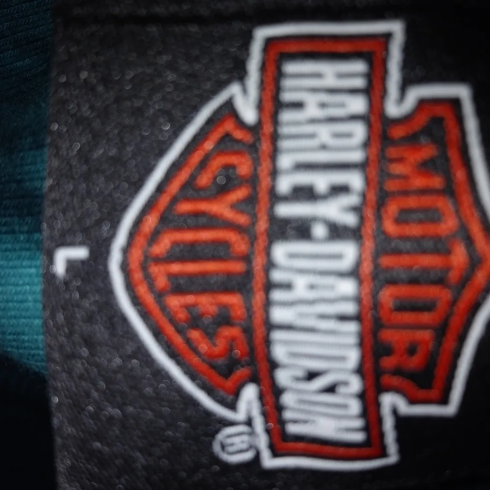 Harley Davidson L Deep Turquoise Tank Top Blue Size L - Image 4