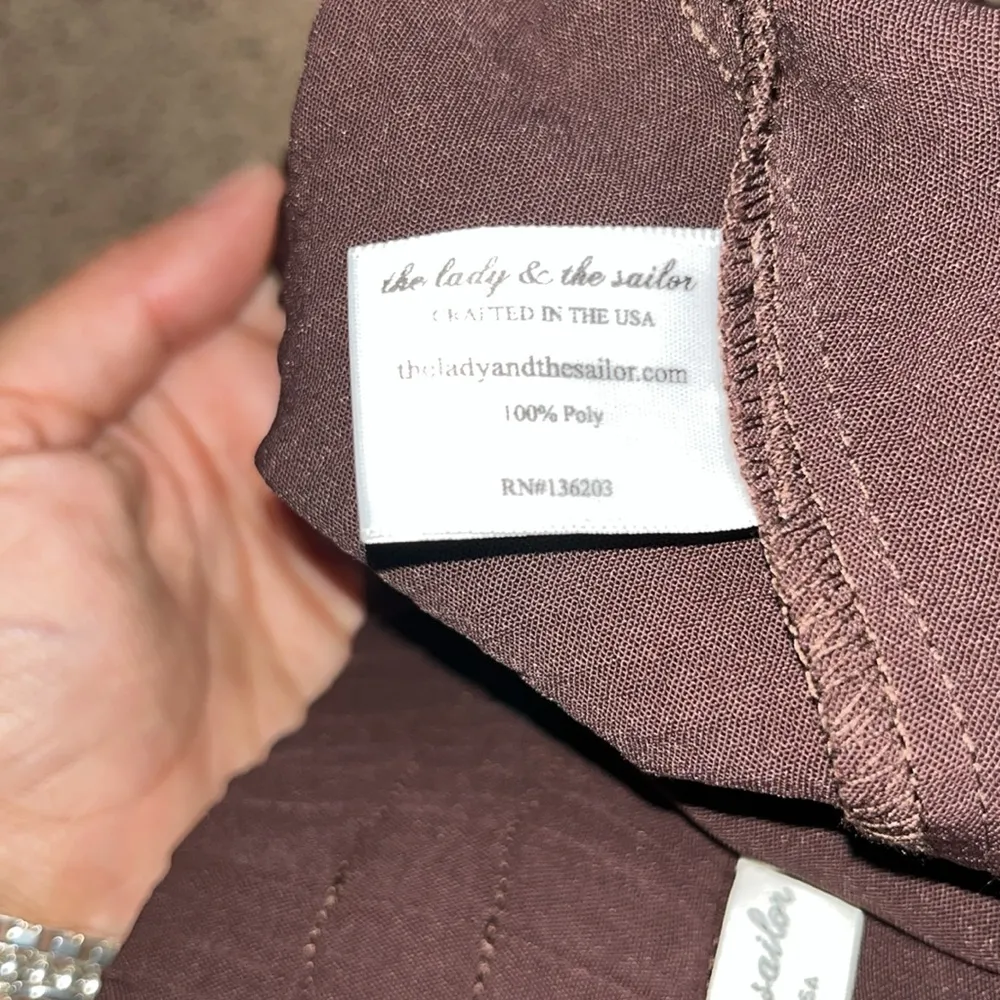 The Lady & The Sailor High Waisted Drawstring‎ Pants Chocolate Air Flow 1 XS - Image 9