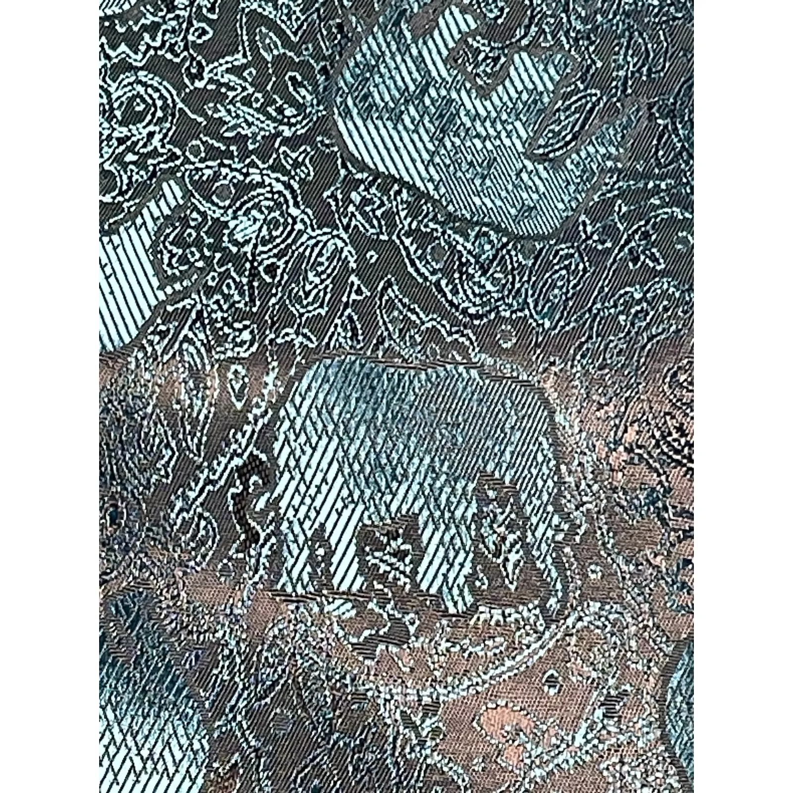 Thai Silk Elephant Soft Shawl Scarf Wrap Blue - Image 4