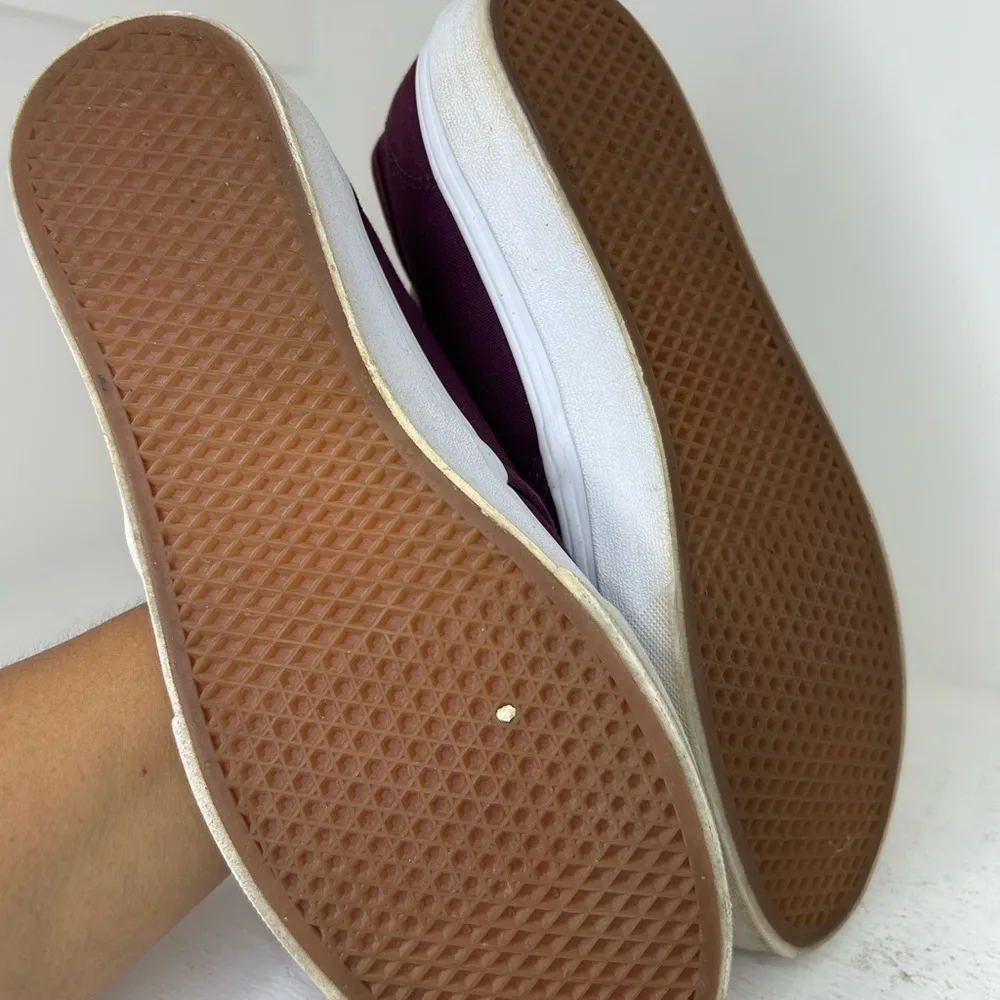 Vans Burgundy and White Sneakers - Image 5