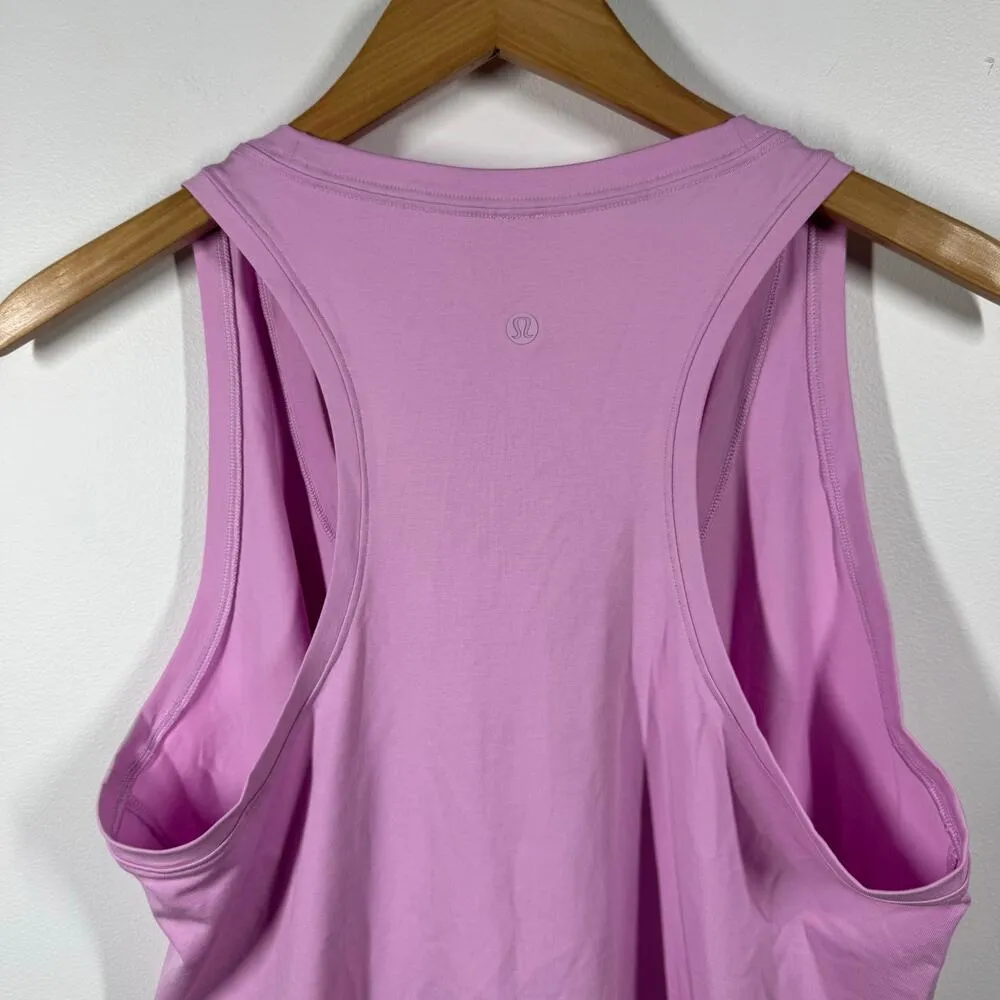 Lululemon Love Tank Women Size 12? Pink Purple VITP Racer Back Pima Cotton Yoga - Image 4