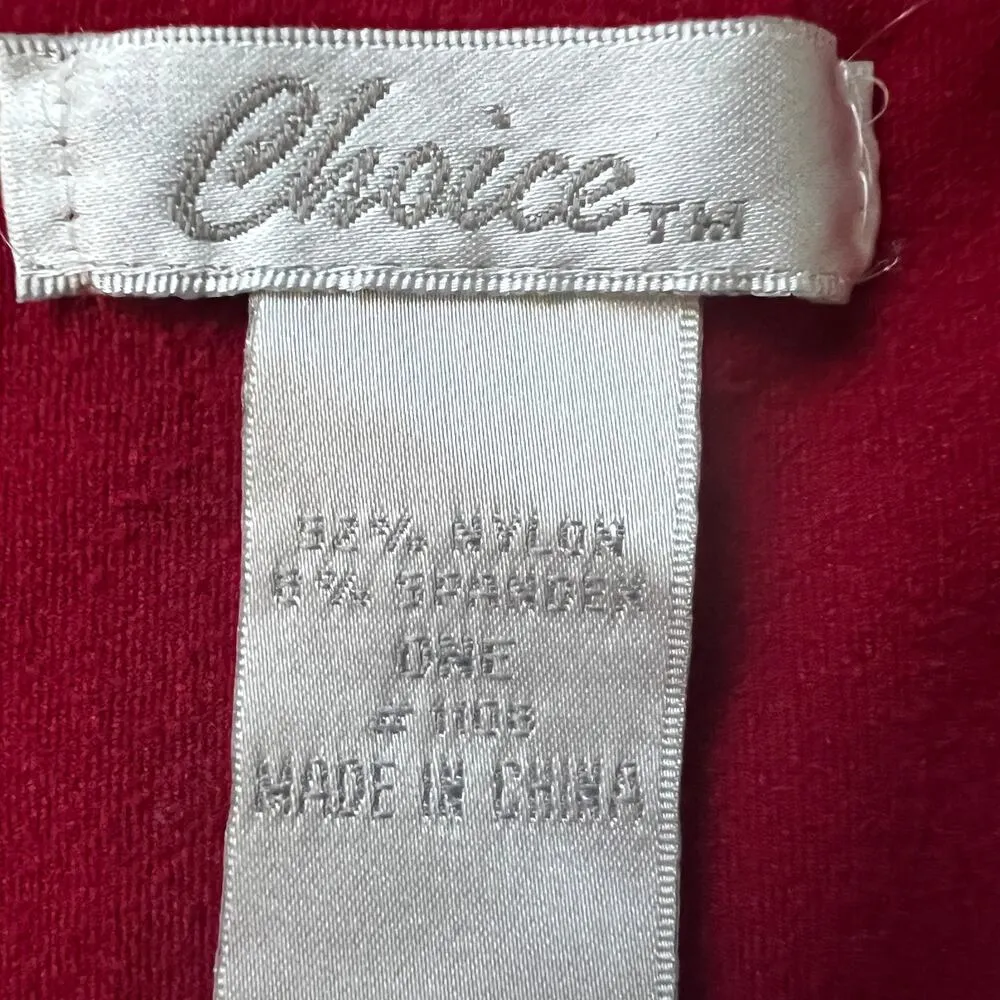 Vintage Choice Tank Top Womens Small Y2K Lace Romantic Coquette Festival Beachy Red - Image 2